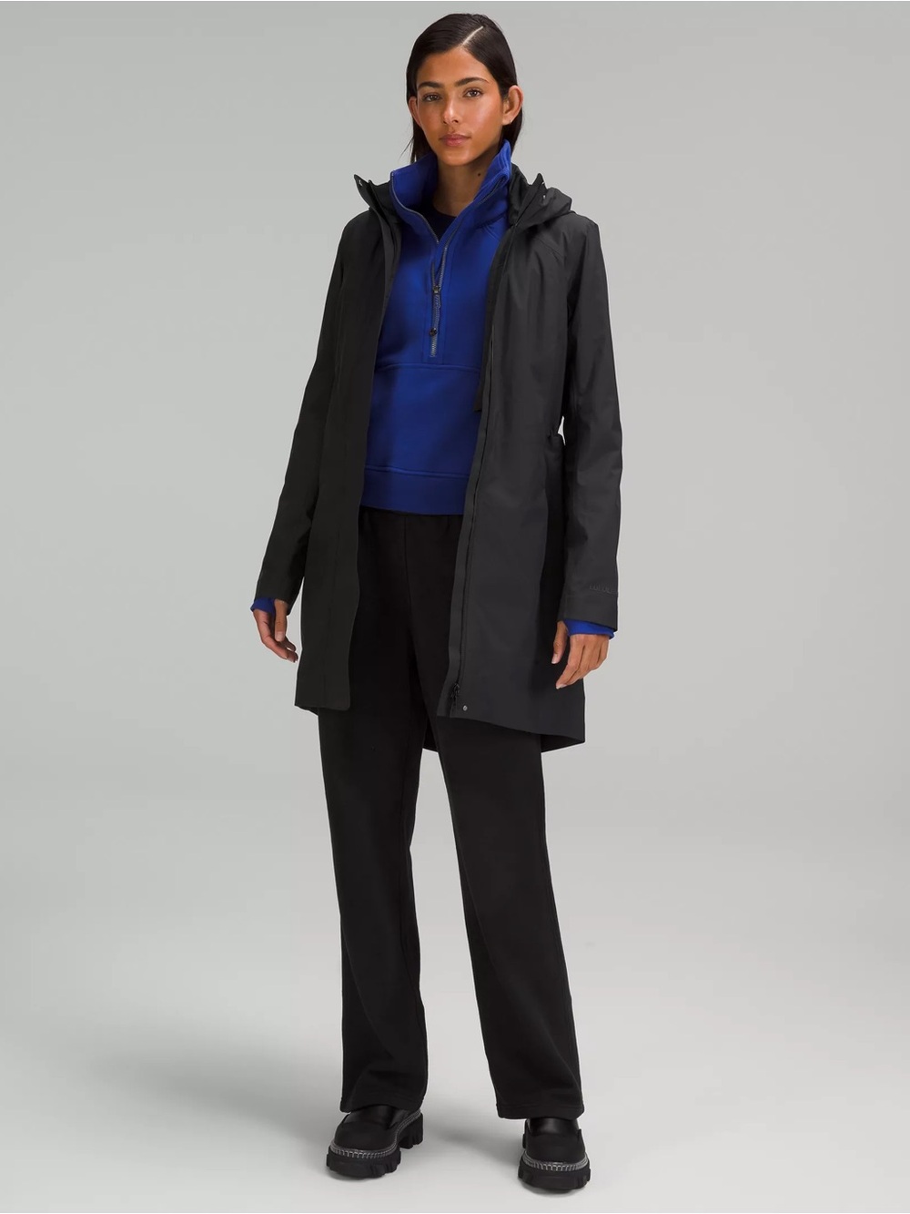 lululemon athletica Black Trench Coat